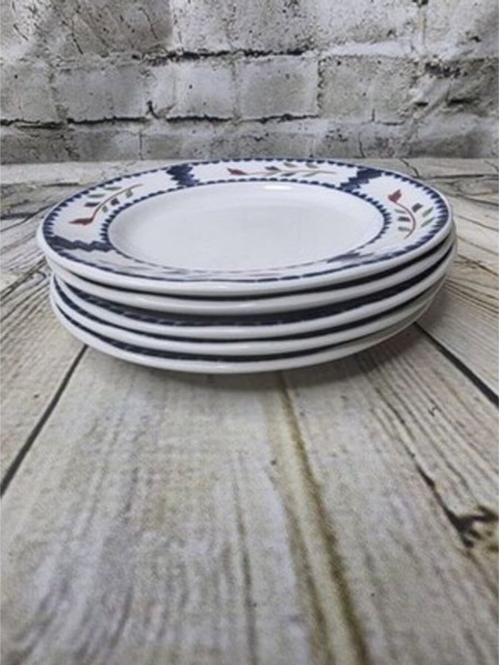 5 Lancaster by Adams 6" Bread Plates Vintage Made in England